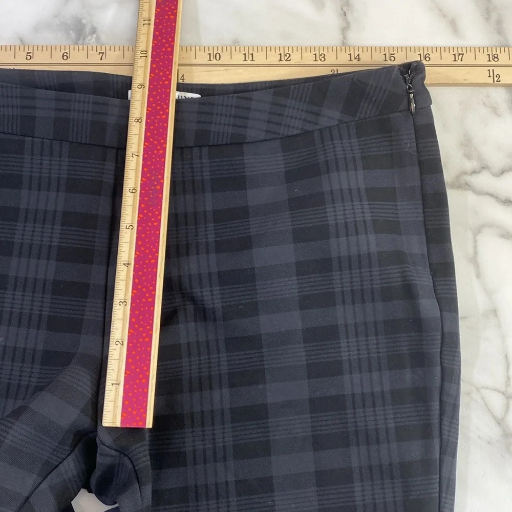 Atelier‎ Luxe Boutique Trouser Pants Womens Size 6 Gray Black Plaid Check Skinny - Picture 10 of 11